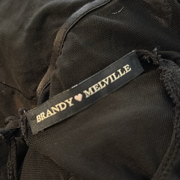 Brandy Melville Black Mesh Bodysuit Cynthia - Picture 3 of 4